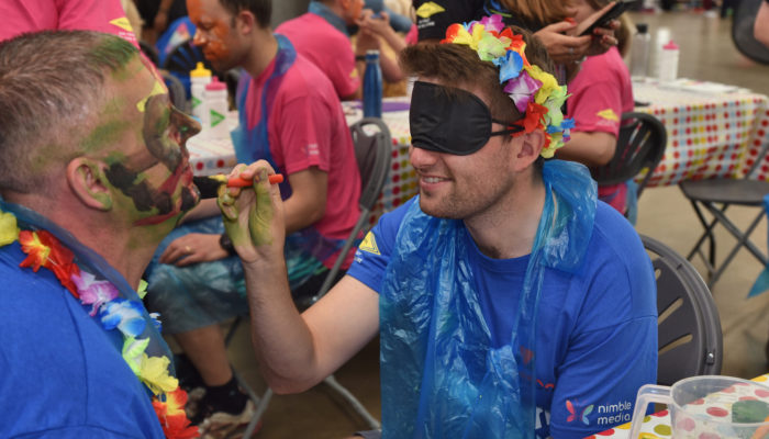 Blindfolded Face Painting